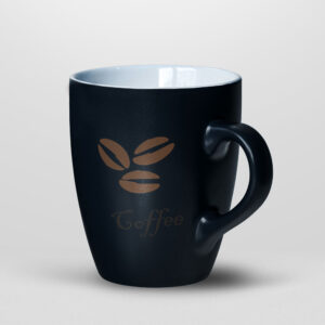 Home Black Printed Coffee Mug